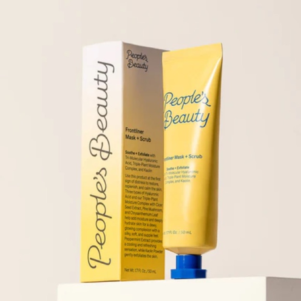PEOPLE'S BEAUTY Frontliner Mask + Scrub- Full Size- New in Box!